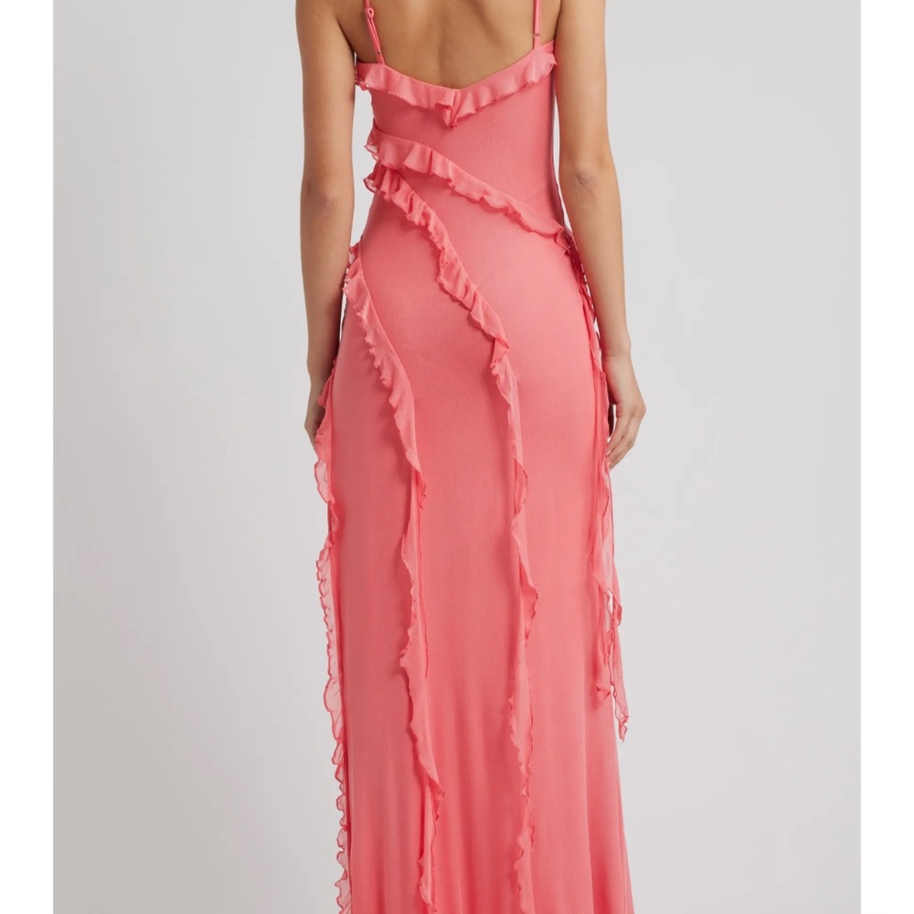 Valerian Ruffle Mesh Gown - Picture 4 of 4